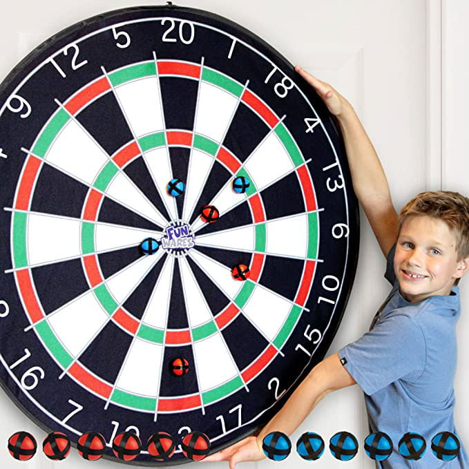 oversized dart board with velcro balls you throw