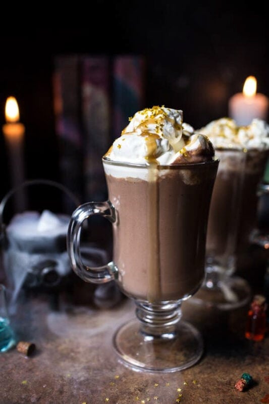 cup of butter beer hot chocolate