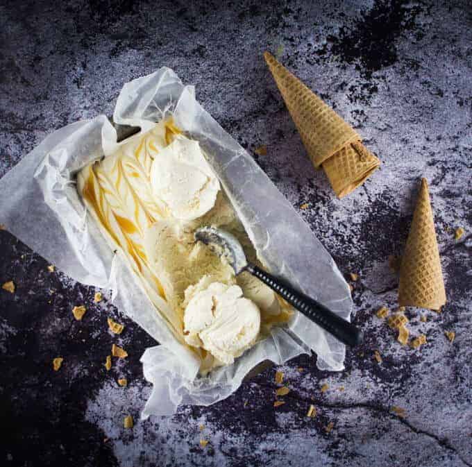 no churn butterbeer ice cream