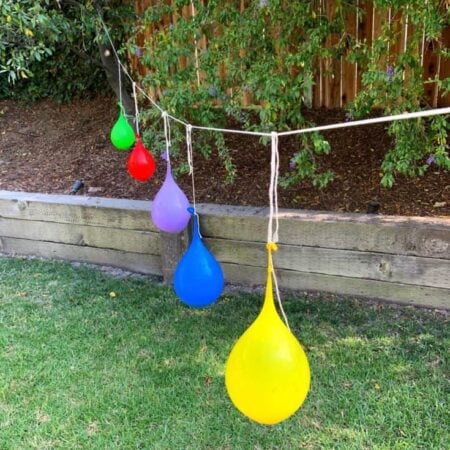 hanging water balloon pinatas