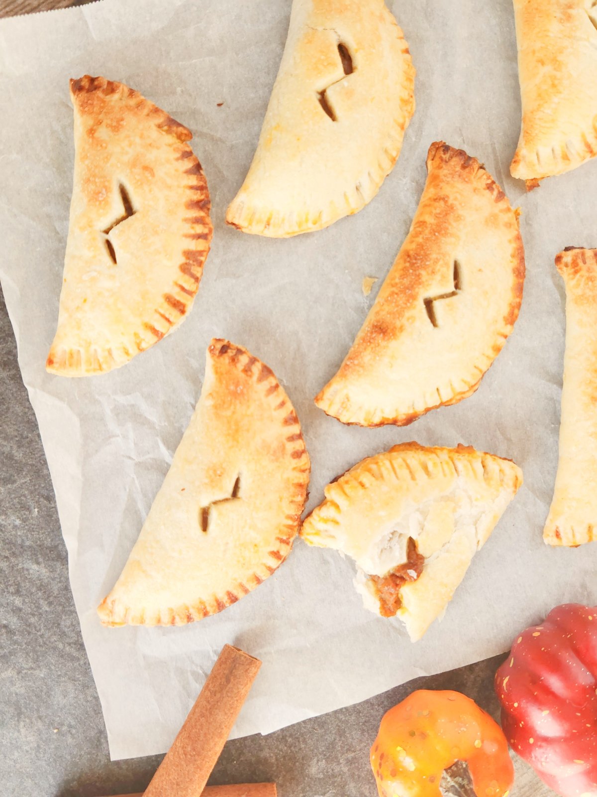 tray of Harry Potter pumpkin pasties