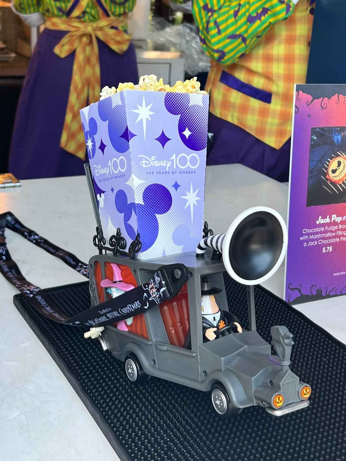 popcorn bucket at the 2023 Mickey's Not So Scary Halloween party