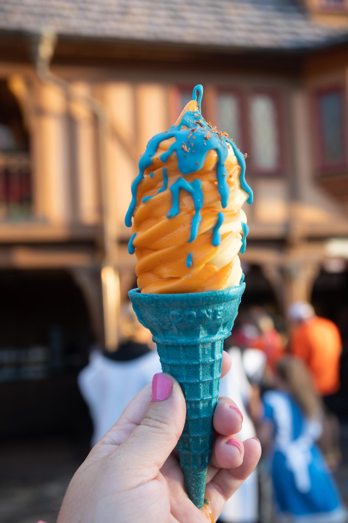hand holding a Hades ice cream cone