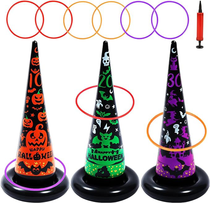 inflatable witch hat ring toss