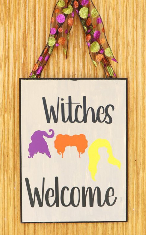 printable witches welcome sign