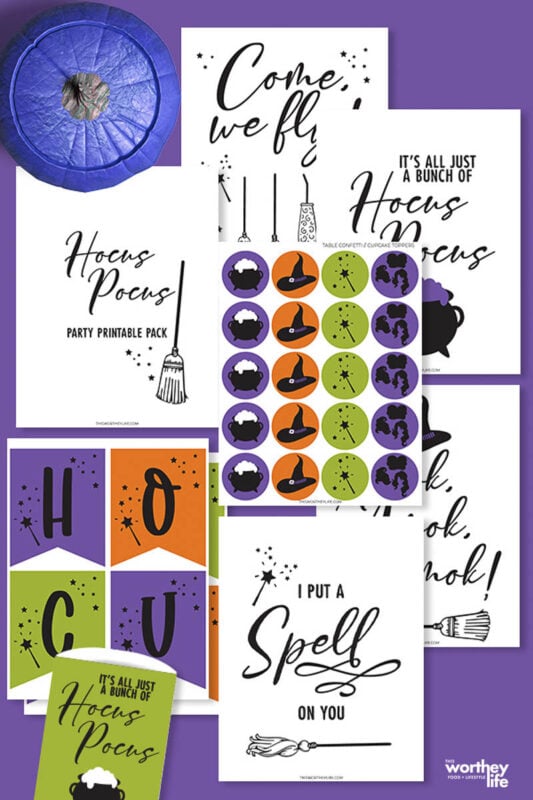 variety of printable hocus pocus images