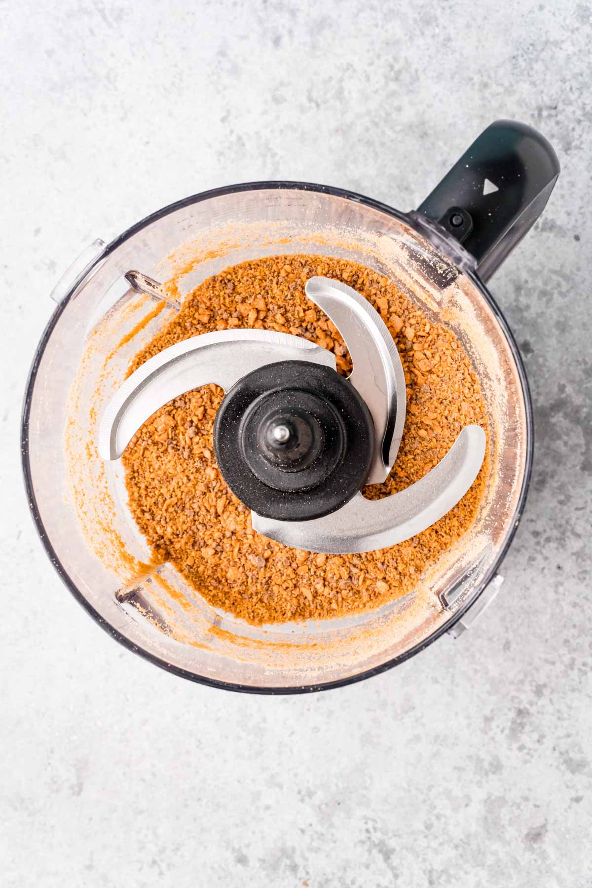 topping for butterfinger cupcakes in a food processor