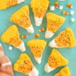 candy corn rice krispy treats