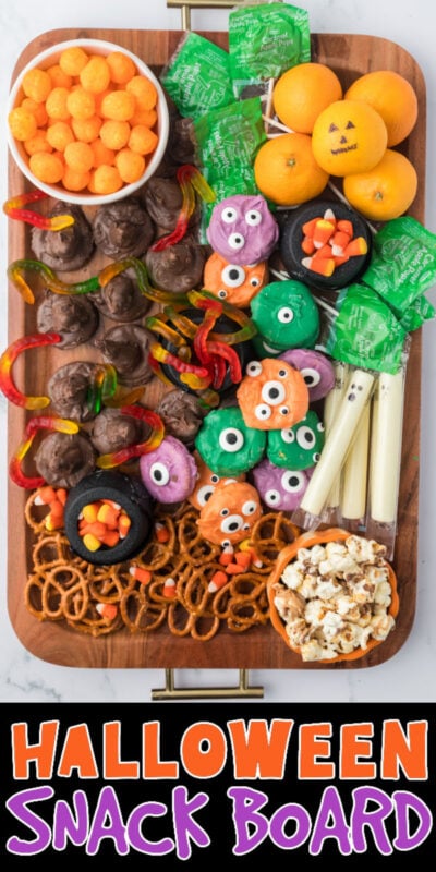 Halloween snack board