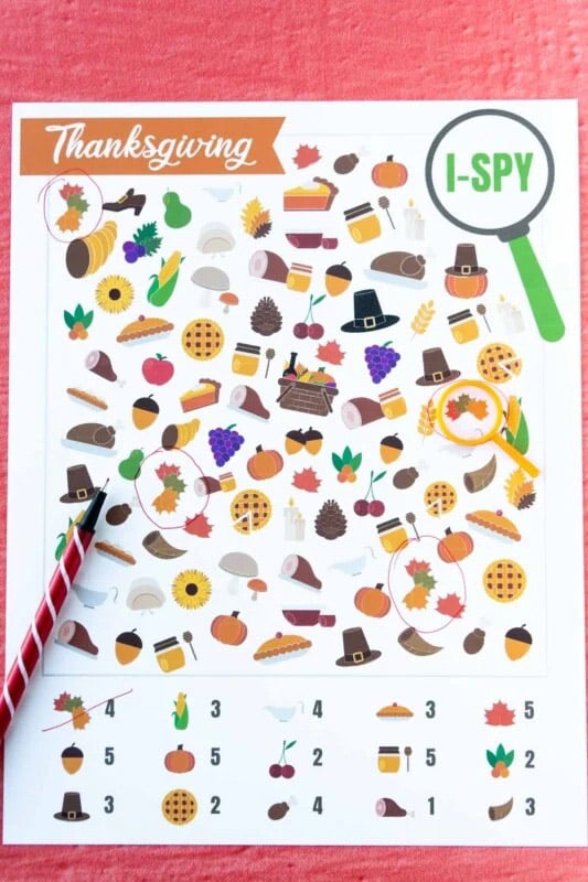 printable picture search page with thanksgiving images