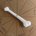 DIY spinner with a bone in the middle