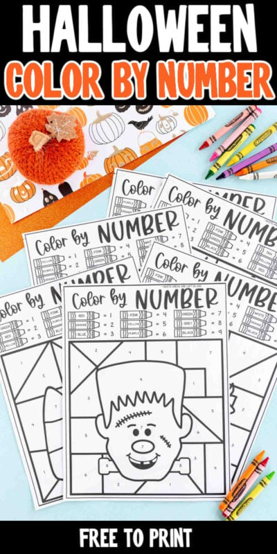 FREE Printable Halloween Color By Number - The Best Ideas for Kids