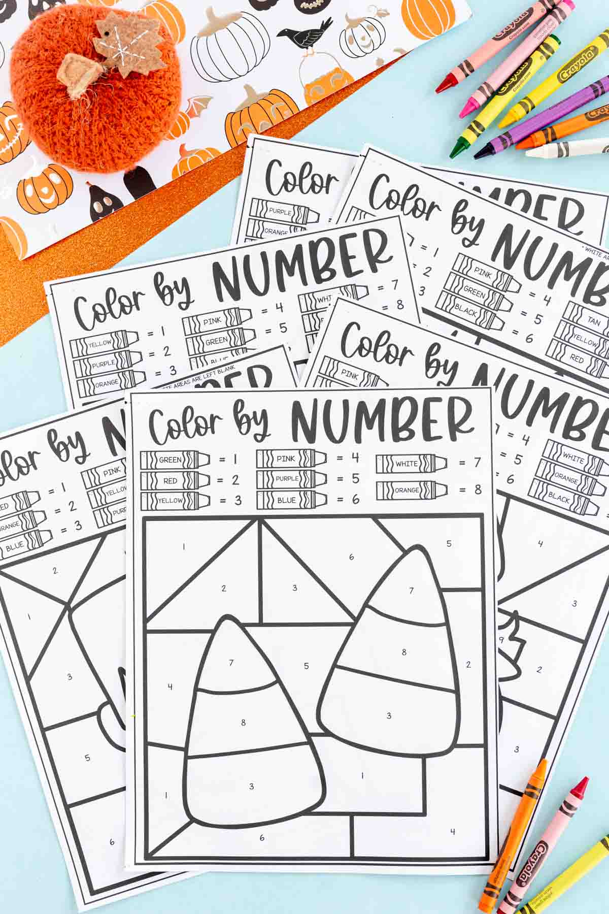 FREE Halloween Color by Numbers (6 pages!) - Leap of Faith Crafting