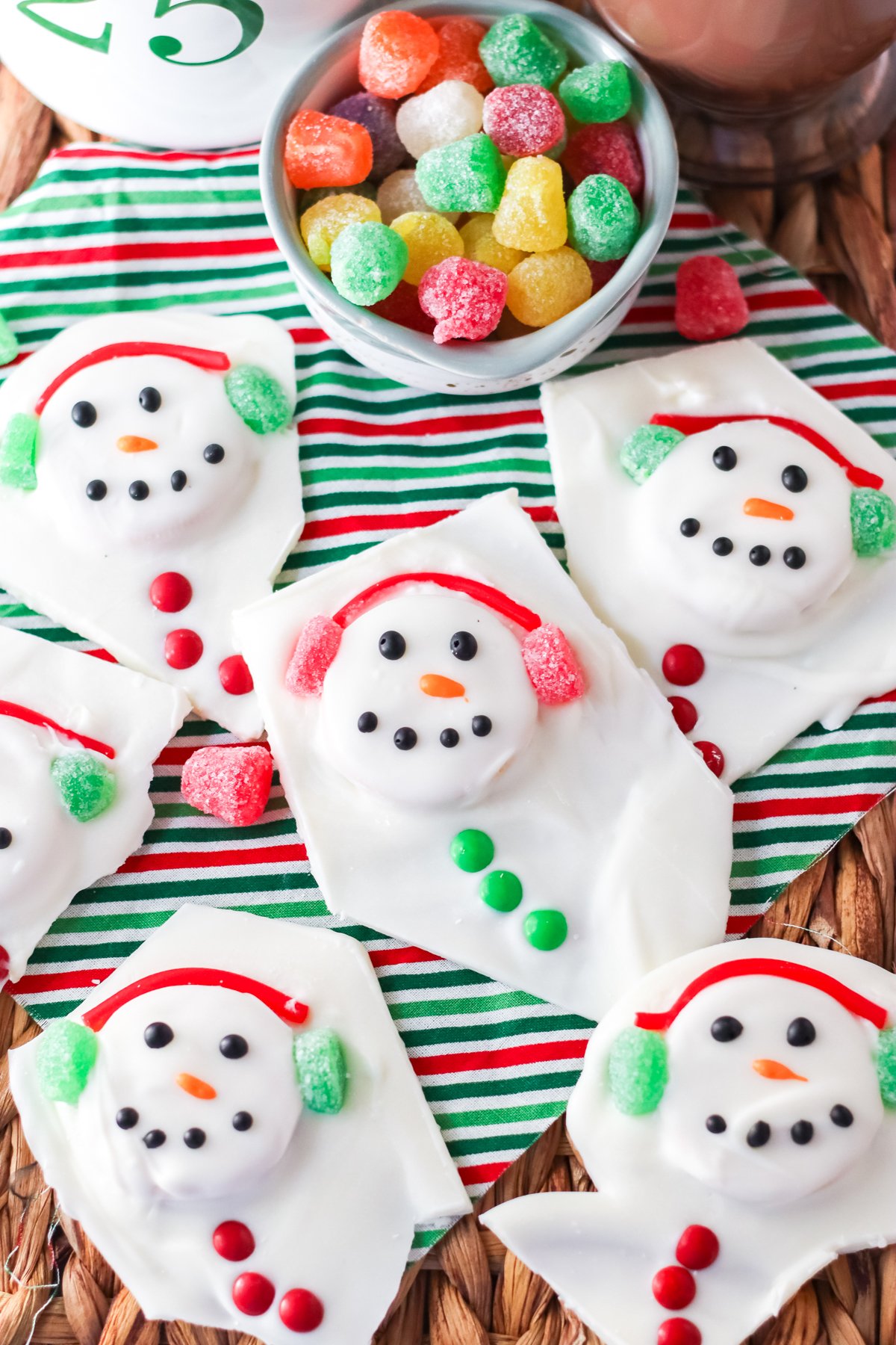 melted snowman bark pieces