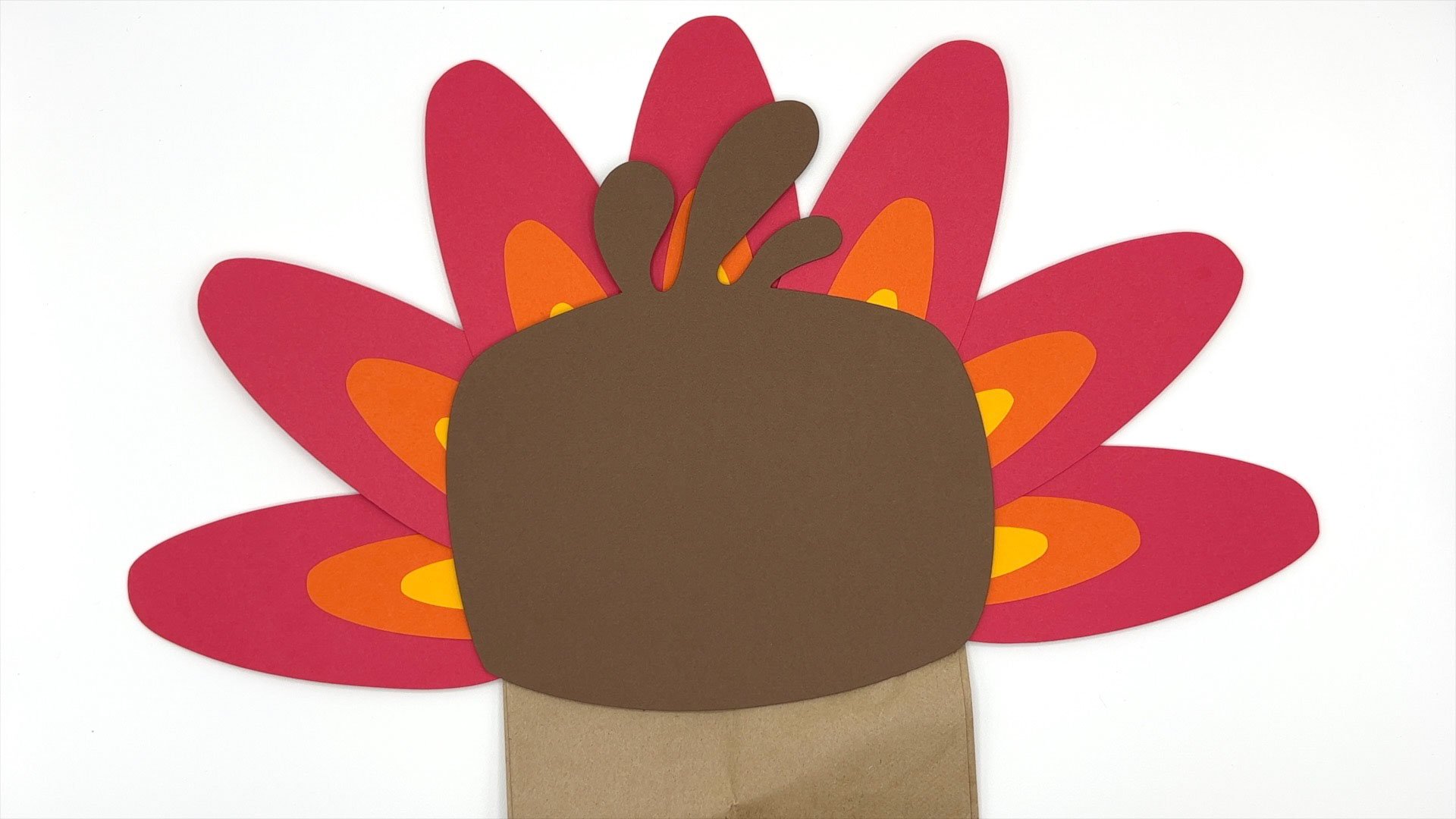 head on a paper bag turkey