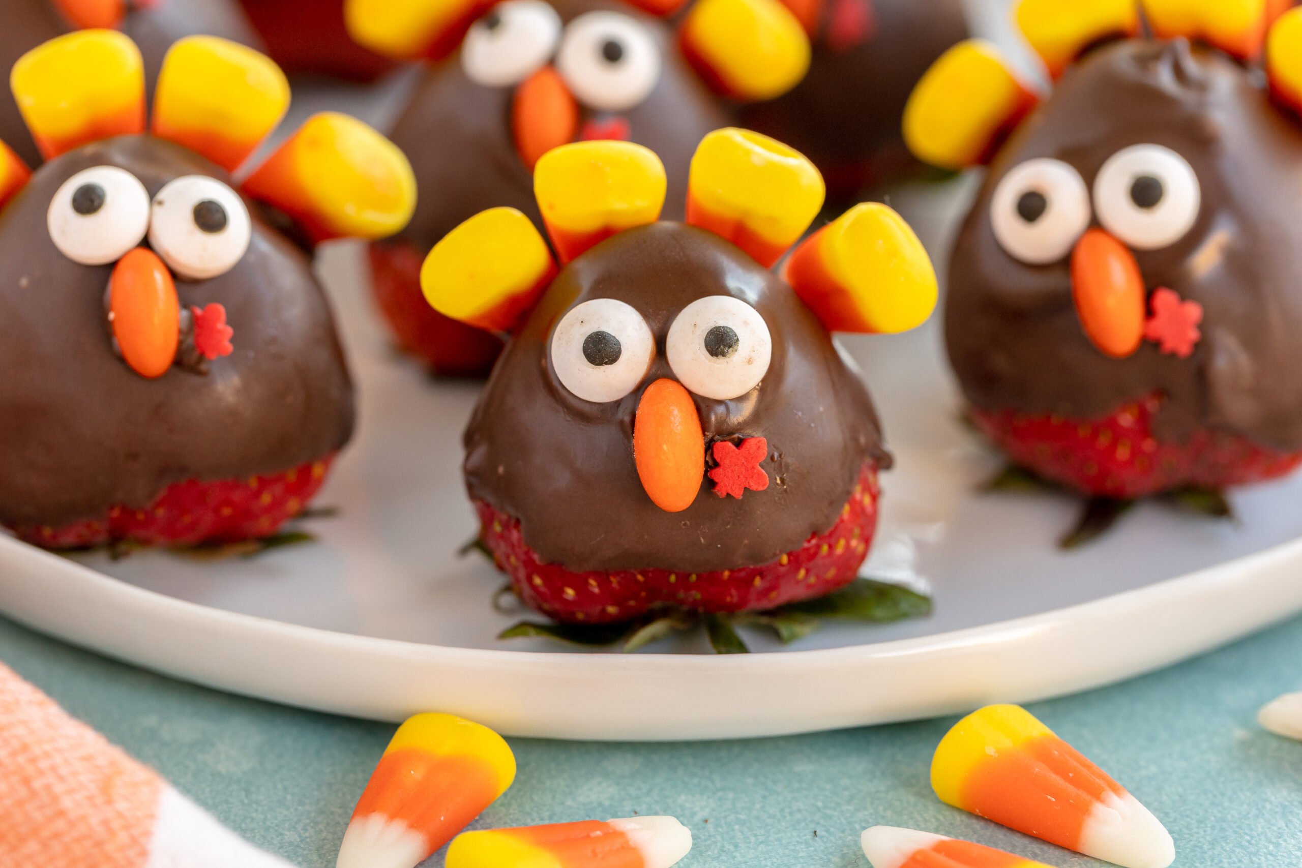 Chocolate Covered Strawberry Turkeys