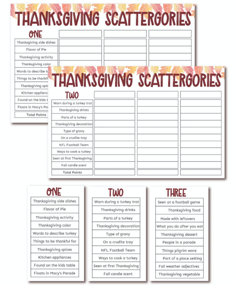 Thanksgiving Think Fast Game | Thanksgiving Kids | Thanksgiving Games |  Party