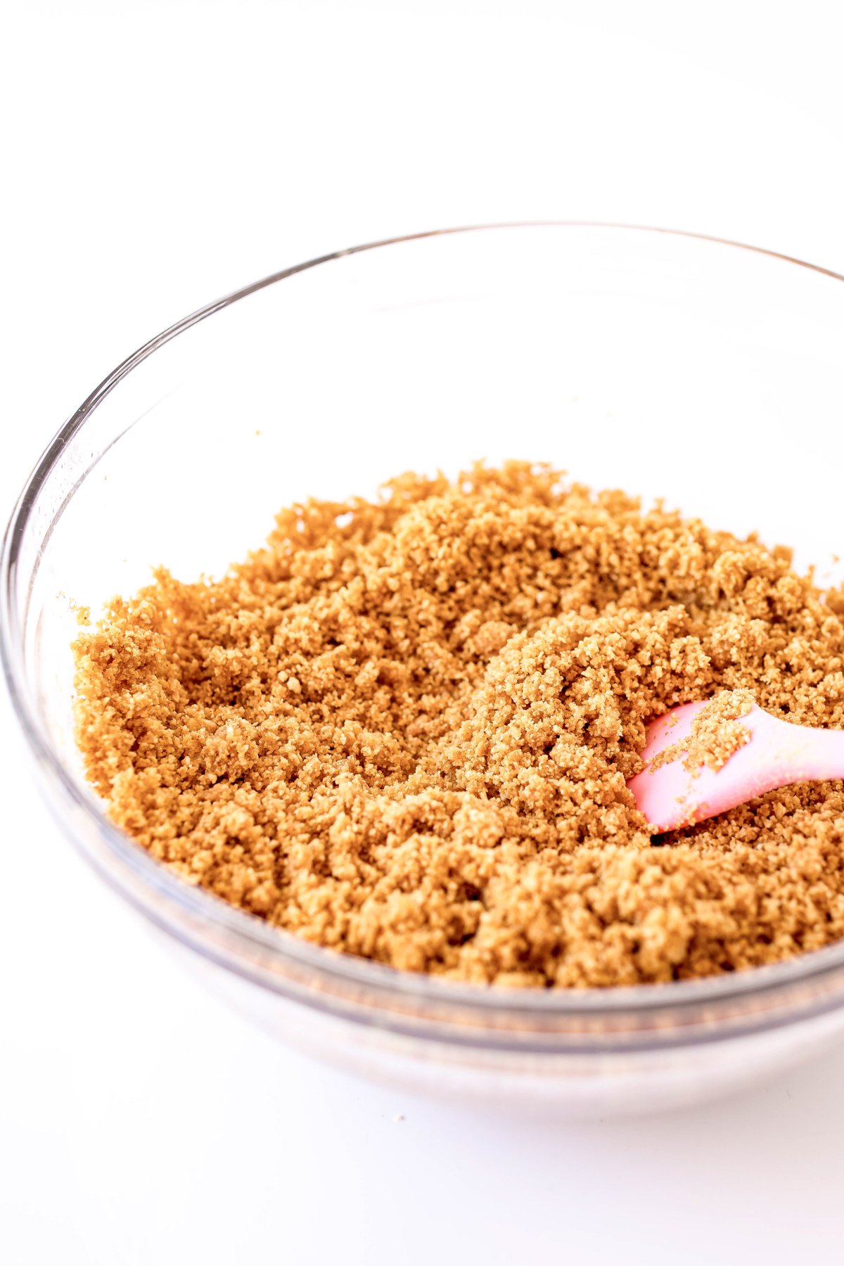 bowl of graham cracker crumbs