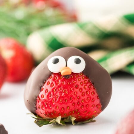 chocolate covered strawberry penguin
