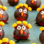 chocolate covered strawberry turkeys