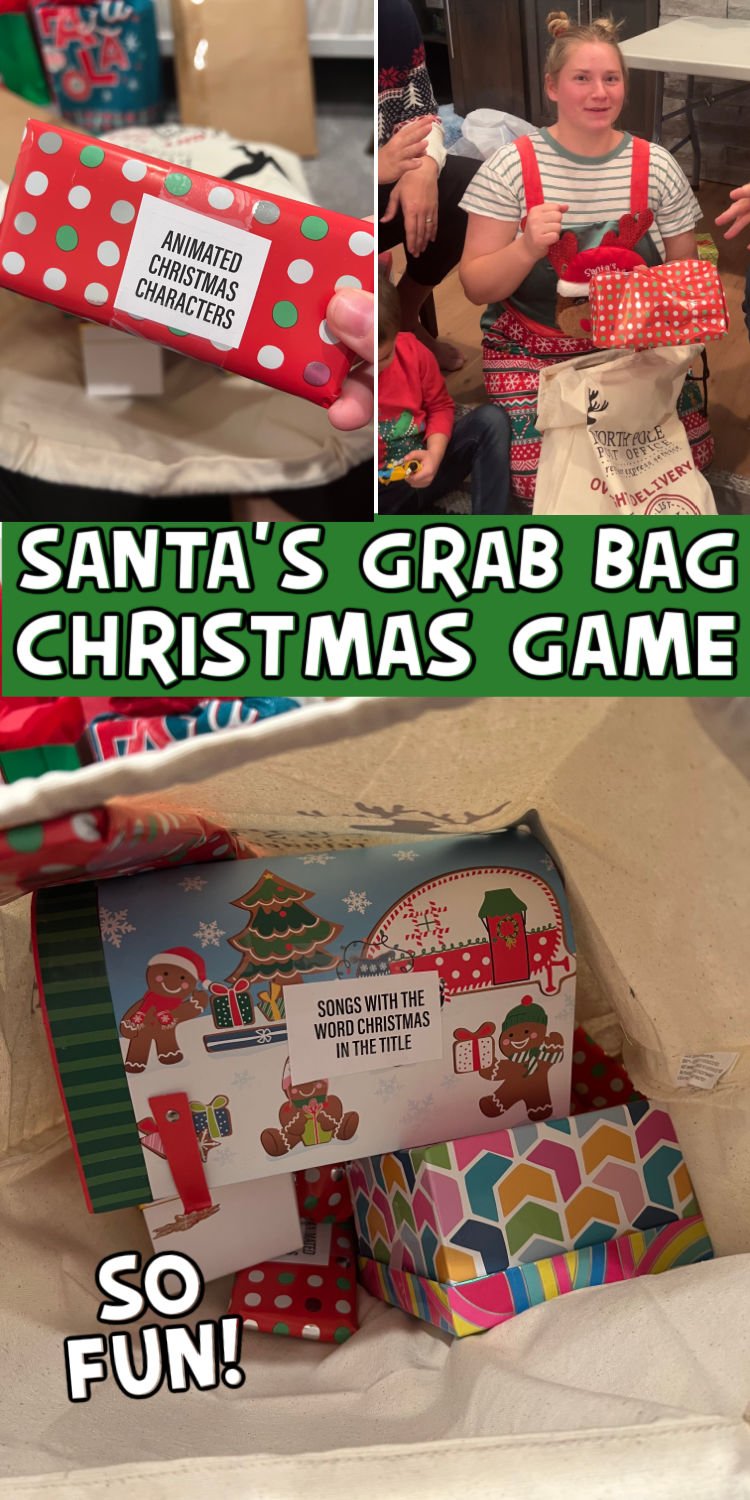 Santa's Grab Bag Christmas Game - Play Party Plan