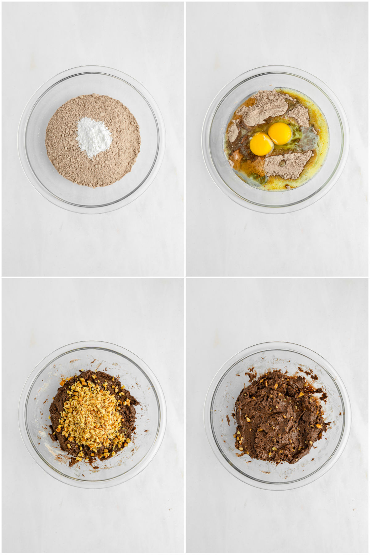 collage of images showing how to make bear paw cookie dough