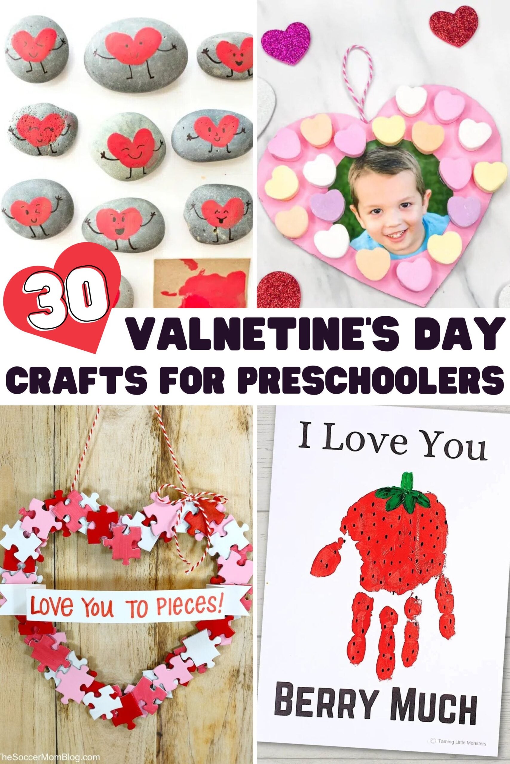 30 Easy Valentine's Day Crafts for Preschoolers - Play Party Plan