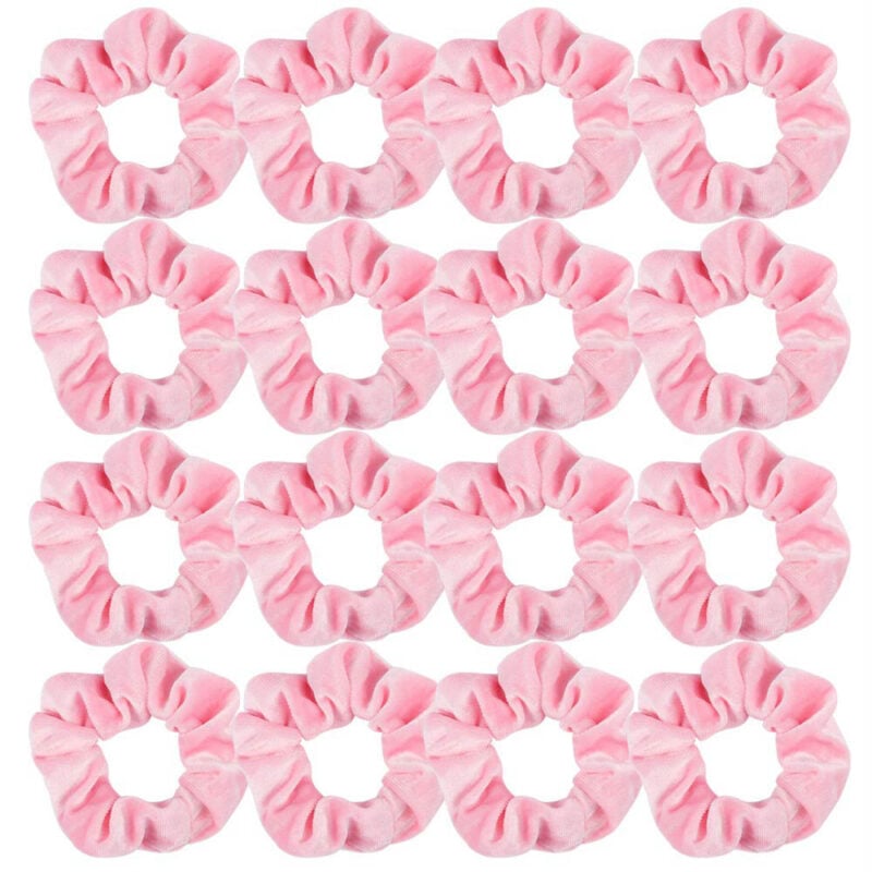 light pink scrunchies
