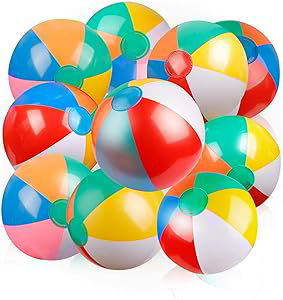 various colored beach balls