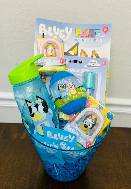 Bluey themed easter basket