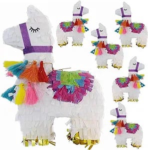 mini white llama pinata