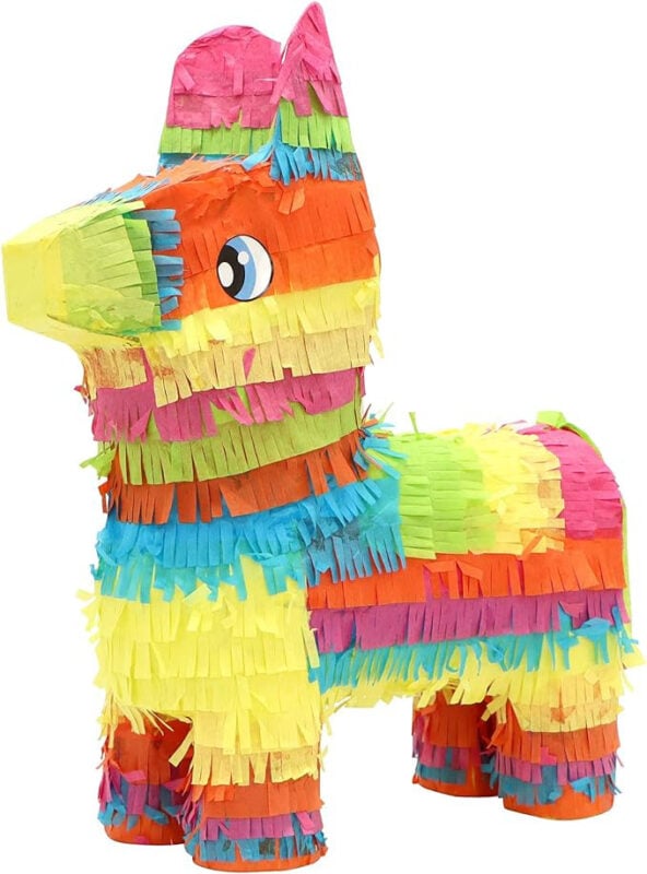 colorful donkey pinata