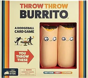 board game using stuffed burritos