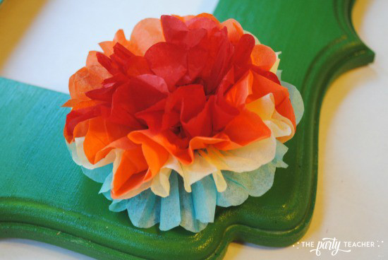 paper flower made of tissue paper