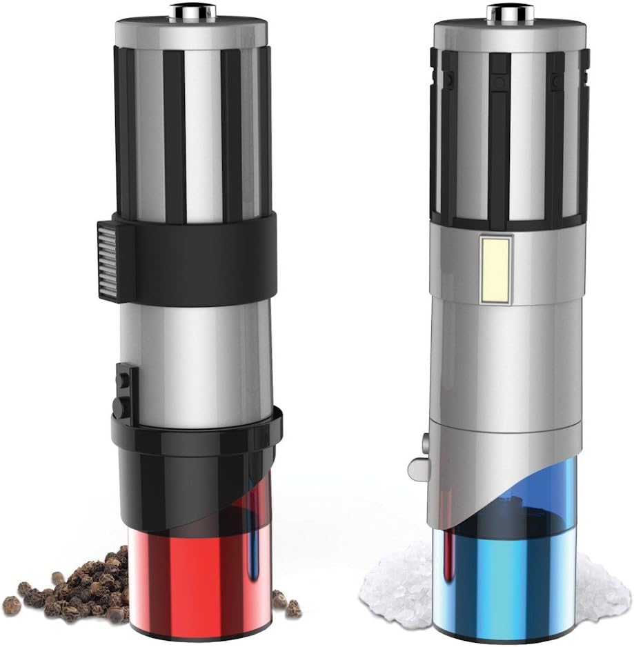 Light saber salt and pepper grinders