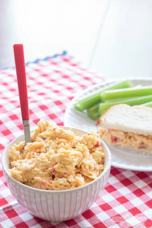 bowl of pimento cheese