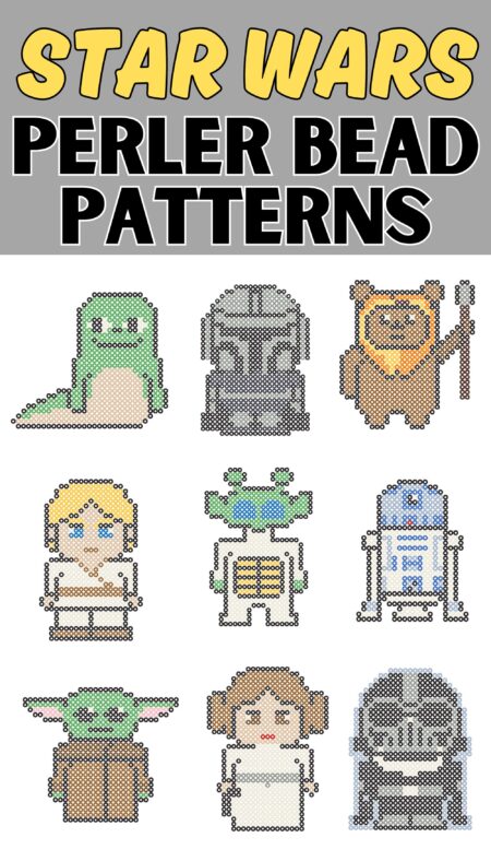 Star Wars Perler Beads (Free Printable Patterns) - Play Party Plan