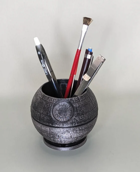 Death star pen holder