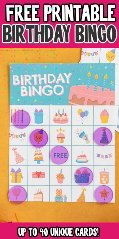 birthday bingo