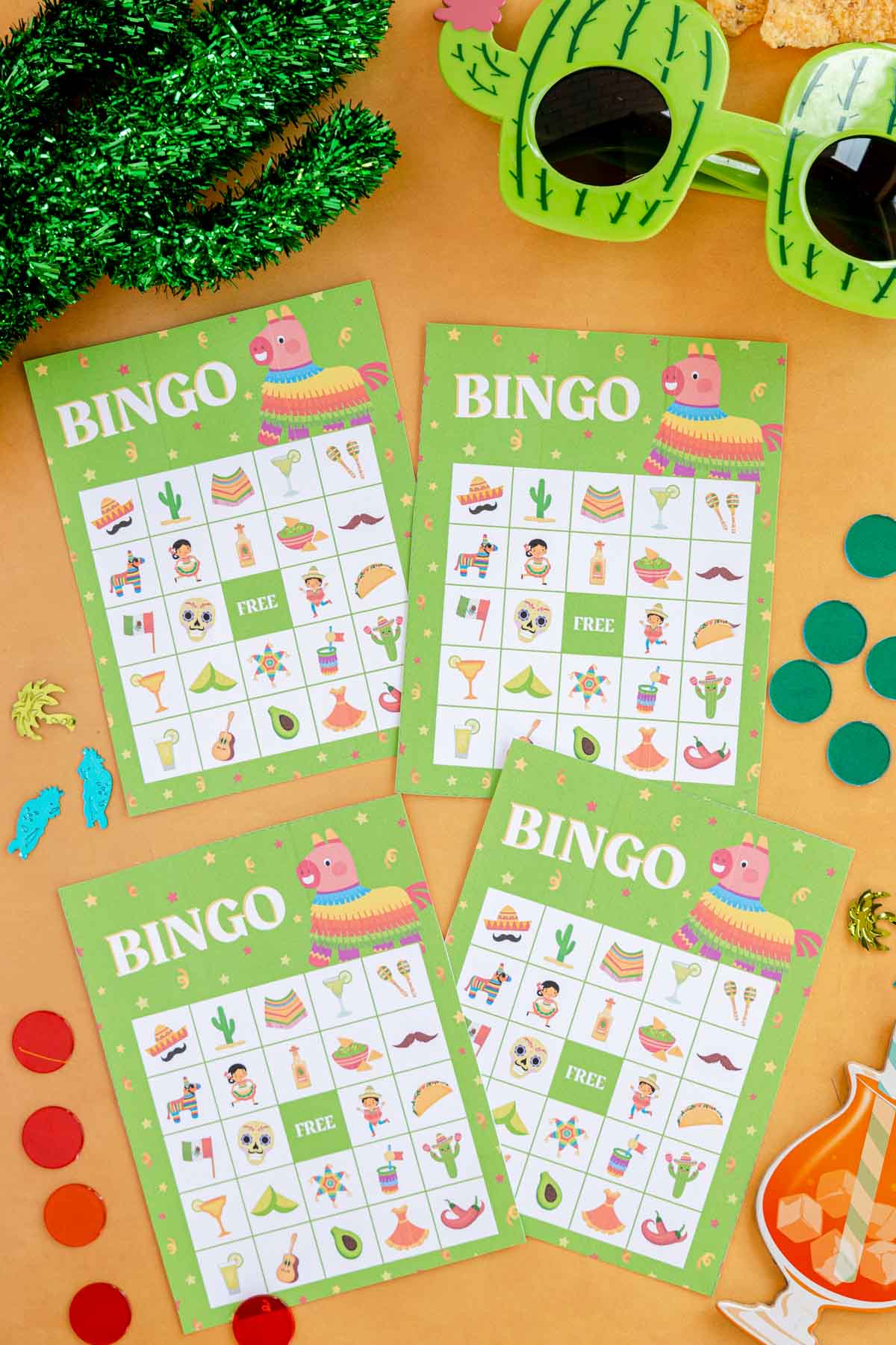 print and cut Cinco De Mayo bingo cards