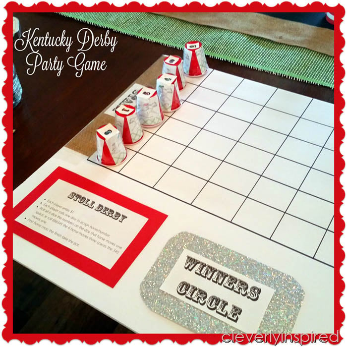 DIY horse race board game