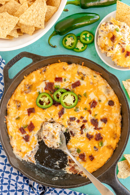 Baked Jalapeno Popper Dip - Play Party Plan