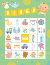 Free Printable Baby Shower Bingo (40 Cards) - Play Party Plan