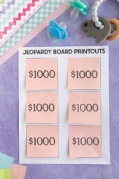 Free Printable Baby Shower Jeopardy Game - Play Party Plan