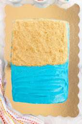 Simple Beach Cake Idea - Play Party Plan