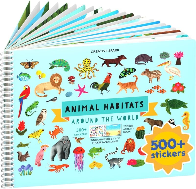 animal sticker book