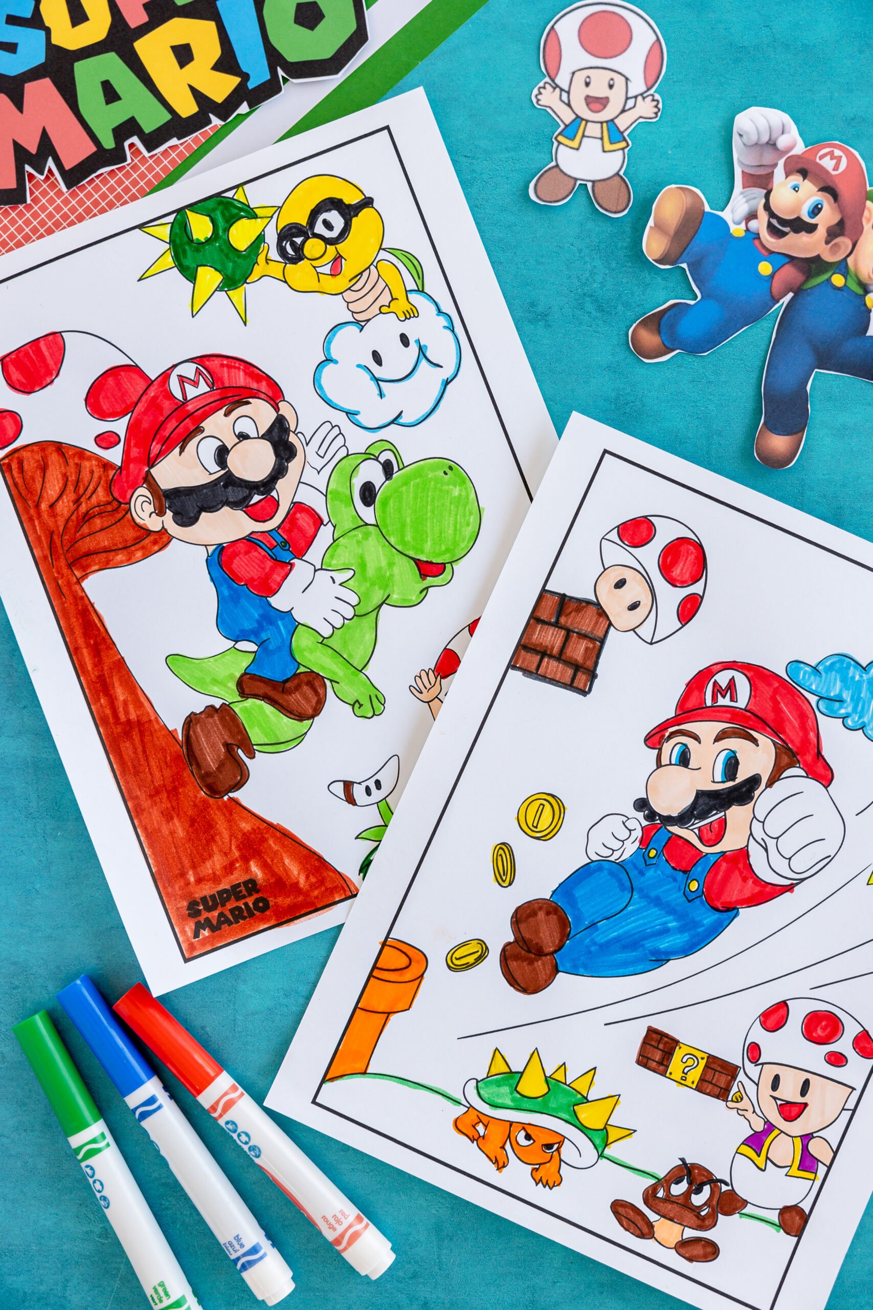 Super Mario coloring pages
