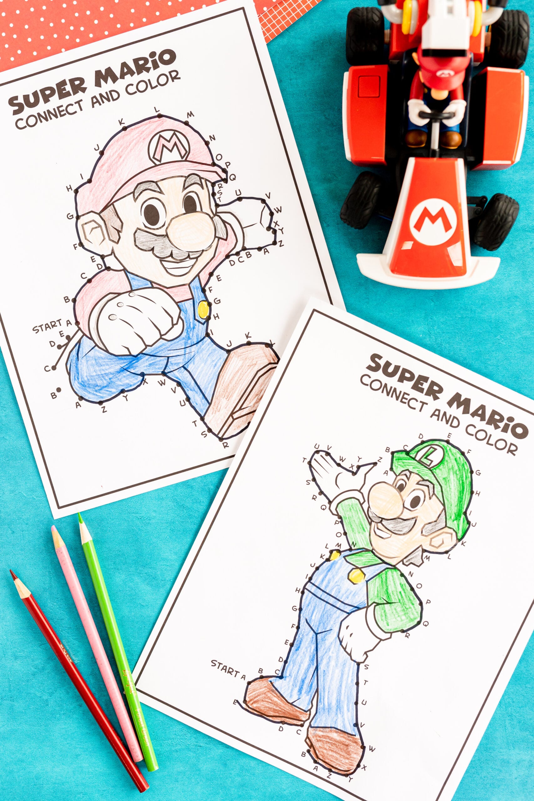 Super Mario dot to dot pages