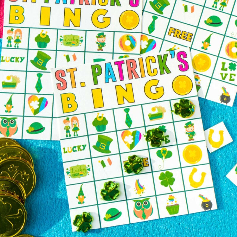 st patrick's day bingo cards