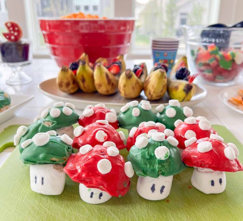 super mario mushrooms made out of marshmallows